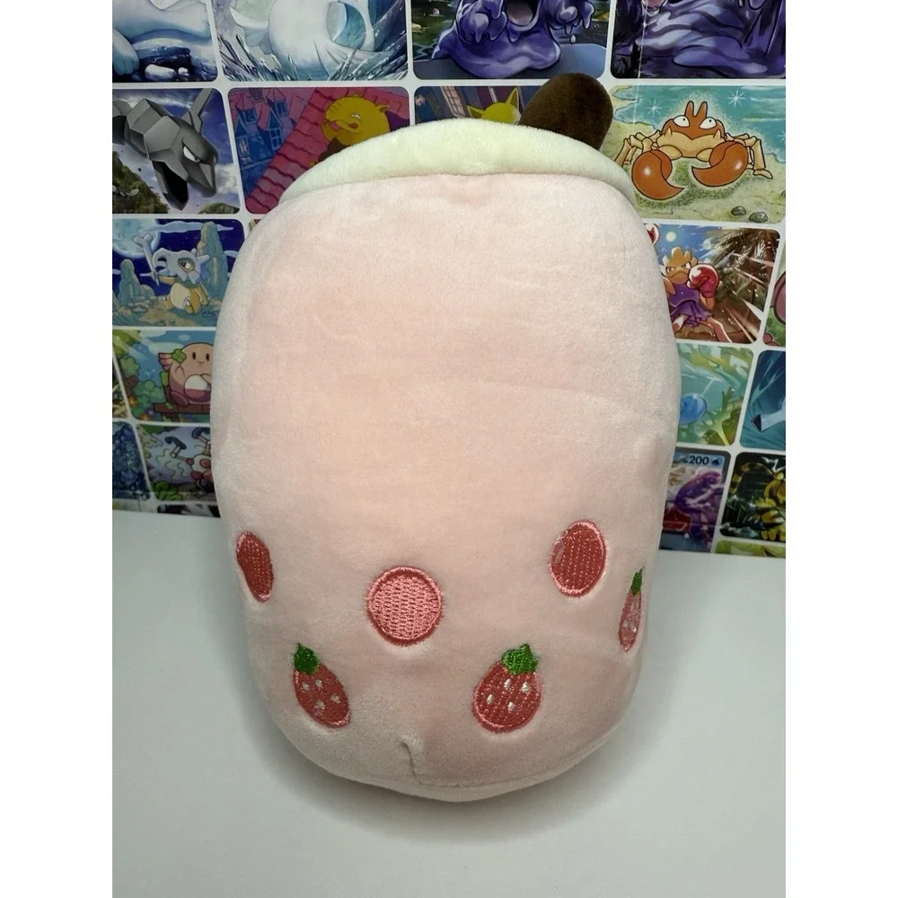 Strawberry Boba Tea Plush 8
